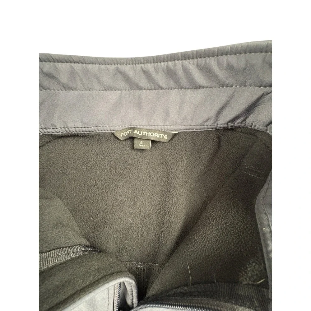 Port Authority Houston Airports Soft Shell‎ Jacket Gray Mens Large